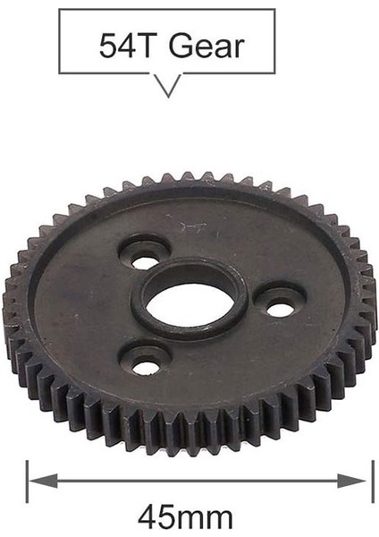 Sertleştirilmiş Çelik Metal Düz Dişli 54T 32P 3956 Rc 1/10 Slash Stampede Vxl E-T- (Yurt Dışından)