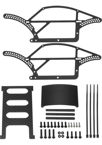 TRX4M Karbon Fiber Zorunlu Şasi Çerçeve Kiti Için 1/18 Rc Kaya Paletli Araba Trx4-M Yükseltme Parçaları (Yurt Dışından) fiyatları