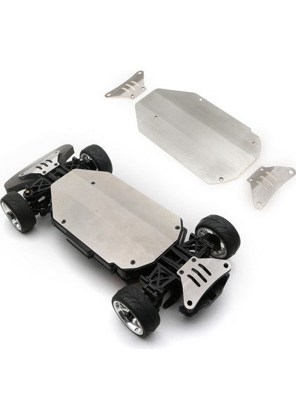 1/10 TT02 Düz Spor Araba Şasi Koruma Metal Zırh Şasi Zırhı 3 Parça Set Için (Yurt Dışından) fırsatları