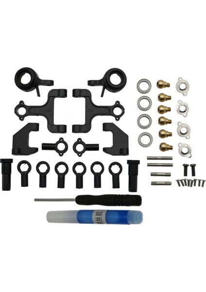 Metal Üst ve Alt Salıncak Kolu Direksiyon Fincan Seti D12 D42 1/10 Rc Araba Yükseltme Parçaları Yedek Aksesuarlar (Yurt Dışından)