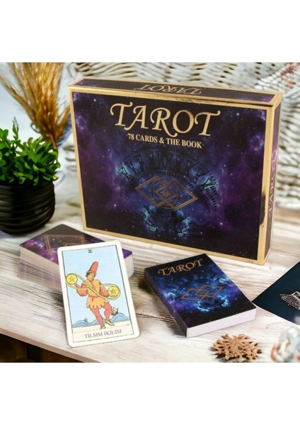 78 Kartlı ve 3 Farklı Dilde Kitapçıklı Lüks Tarot Kart Seti