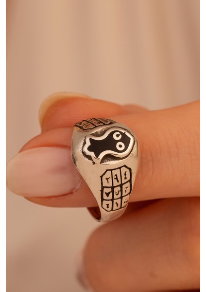 Nalı Şerif ve Ebced Figürlü Gümüş Kadın Serçe Parmak Yüzüğü fiyatları