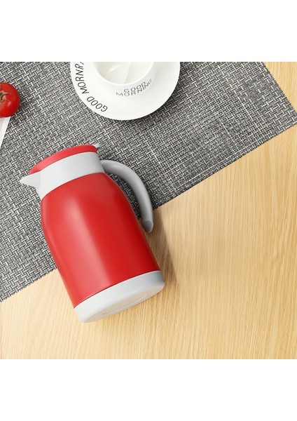 304 Çelik 1,2 L Çift Katmanlı Kırmızı Vakumlu Kamp Piknik Çay Termos CIN555KR