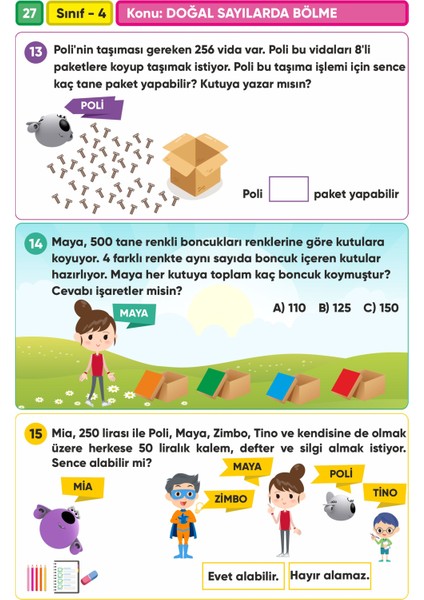4. Sınıf Matematik Canlanan Soru Bankası ve Fen Bilimleri Ödevlere Yardımcı Kitap 2'li Set