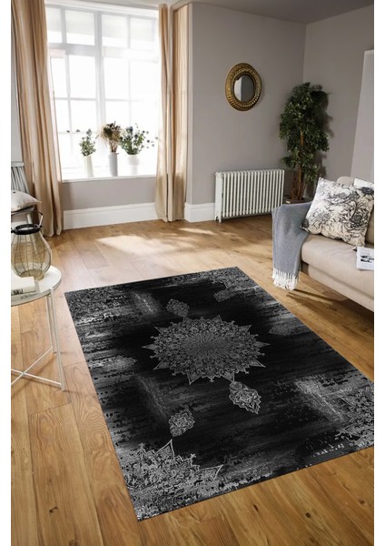 Dijital Baskılı Kaymaz Yıkanabilir Modern Desen Yolluk Mutfak Salon Halısı, N-Modern-06-Gri, modelleri