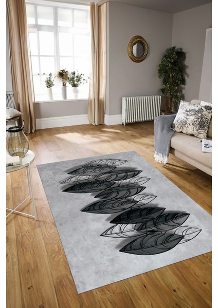 Dijital Baskılı Kaymaz Yıkanabilir Modern Desen Yolluk Mutfak Salon Halısı, N-Modern-08-Gri, modelleri