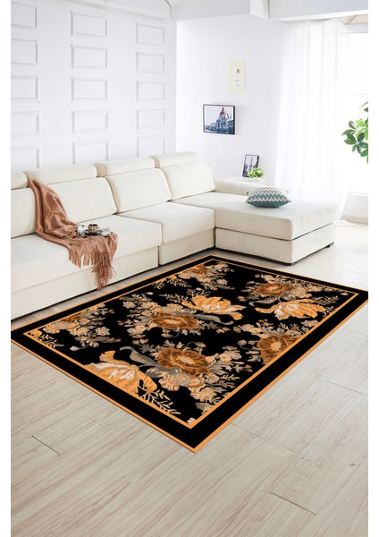 Dijital Baskılı Kaymaz Yıkanabilir Modern Desen Yolluk Mutfak Salon Halısı, N-Modern-16-Kahve, fiyatları