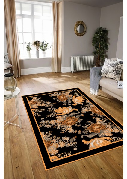 Dijital Baskılı Kaymaz Yıkanabilir Modern Desen Yolluk Mutfak Salon Halısı, N-Modern-16-Kahve, modelleri