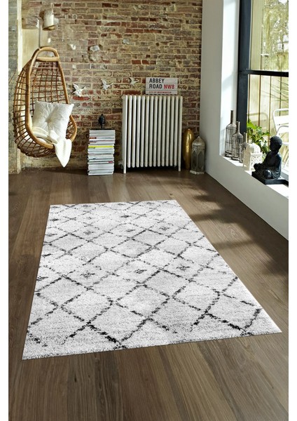 Dijital Baskılı Kaymaz Yıkanabilir Modern Desen Yolluk Mutfak Salon Halısı, N-Modern-57-Gri, fırsatları