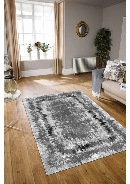 Dijital Baskılı Kaymaz Yıkanabilir Modern Desen Yolluk Mutfak Salon Halısı, N-Modern-37-Gri, modelleri