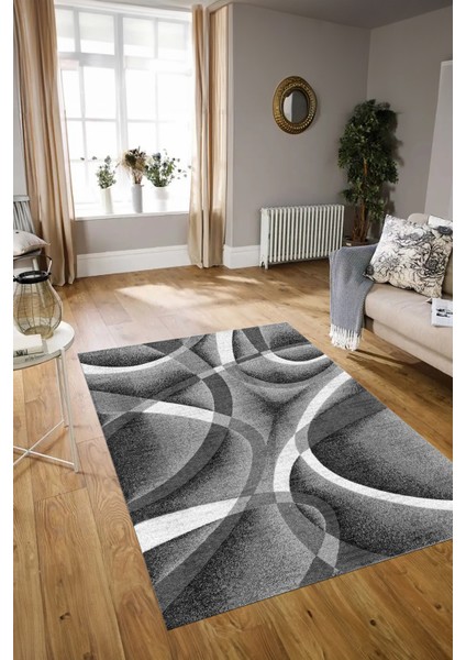 Dijital Baskılı Kaymaz Yıkanabilir Modern Desen Yolluk Mutfak Salon Halısı, N-Modern-97-Gri, modelleri