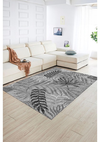 Dijital Baskılı Kaymaz Yıkanabilir Modern Desen Yolluk Mutfak Salon Halısı, N-Modern-95-Gri, fiyatları