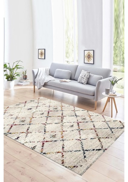 Dijital Baskılı Kaymaz Yıkanabilir Modern Desen Yolluk Mutfak Salon Halısı, N-Modern-57-Renkli,