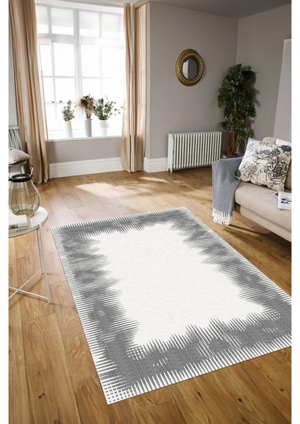 Dijital Baskılı Kaymaz Yıkanabilir Modern Desen Yolluk Mutfak Salon Halısı, N-Modern-48-Gri, modelleri