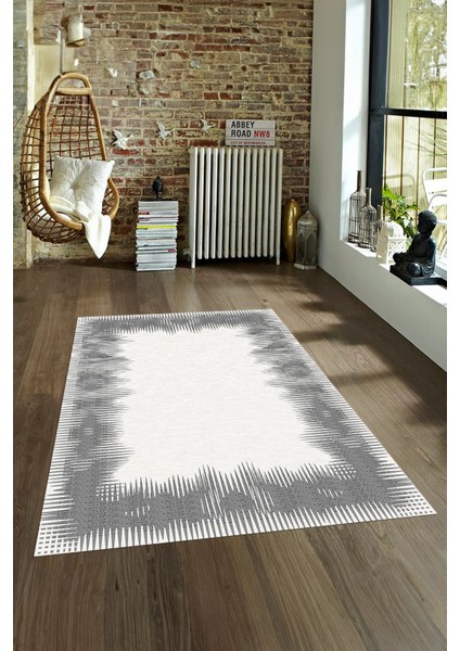 Dijital Baskılı Kaymaz Yıkanabilir Modern Desen Yolluk Mutfak Salon Halısı, N-Modern-48-Gri, fırsatları