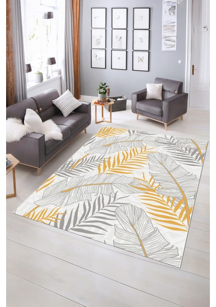 Dijital Baskılı Kaymaz Yıkanabilir Modern Desen Yolluk Mutfak Salon Halısı, N-Modern-98-Gri, indirimleri