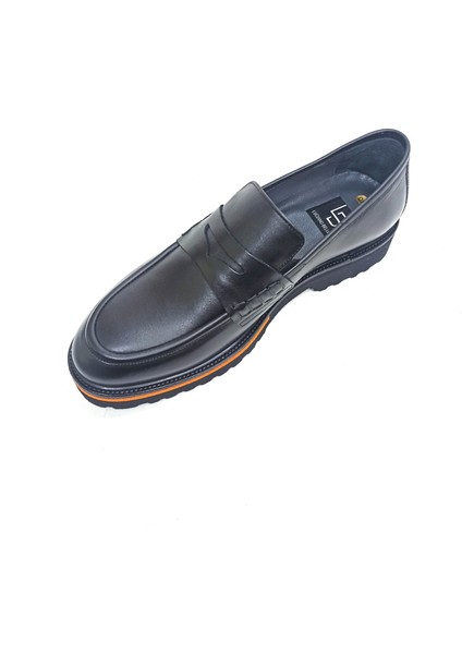 Lucıano Bellini Siyah Deri Erkek Loafer Ayakkabı modelleri