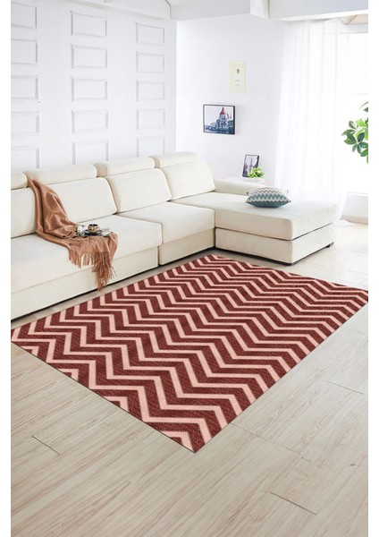 Dijital Baskılı Kaymaz Yıkanabilir Modern Desen Yolluk Mutfak Salon Halısı, N-MODERN-102-BORDO, fiyatları