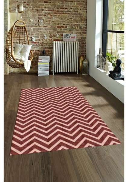 Dijital Baskılı Kaymaz Yıkanabilir Modern Desen Yolluk Mutfak Salon Halısı, N-MODERN-102-BORDO, fırsatları