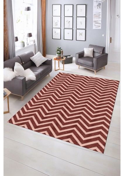 Dijital Baskılı Kaymaz Yıkanabilir Modern Desen Yolluk Mutfak Salon Halısı, N-MODERN-102-BORDO, indirimleri