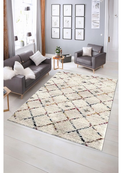 Dijital Baskılı Kaymaz Yıkanabilir Modern Desen Yolluk Mutfak Salon Halısı, N-Modern-57-Renkli, indirimleri