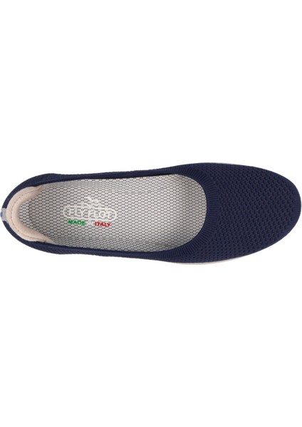 Kadın Babet 27 B39 Kq Fly Flot Cloth Woman Shoe Dark Blue