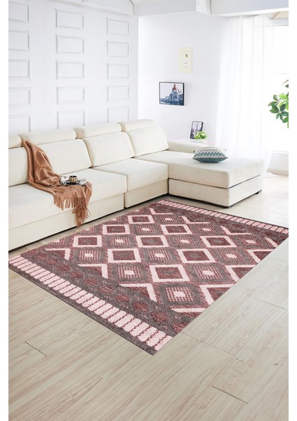 Dijital Baskılı Kaymaz Yıkanabilir Modern Desen Yolluk Mutfak Salon Halısı, N-Modern-69-Bordo, fiyatları