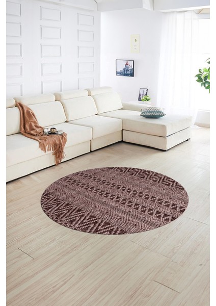 Dijital Kaymaz Taban Yıkanabilir Modern Desen Yuvarlak Mutfak Salon Halısı, N-Y-Modern-86-Bordo, fiyatları