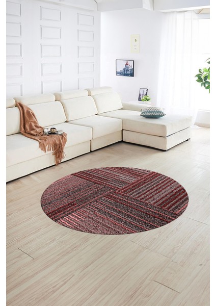 Dijital Kaymaz Taban Yıkanabilir Modern Desen Yuvarlak Mutfak Salon Halısı, N-Y-Modern-34-Pembe, fiyatları