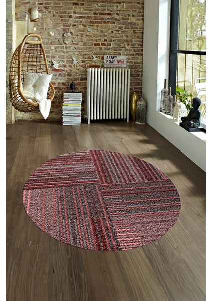 Dijital Kaymaz Taban Yıkanabilir Modern Desen Yuvarlak Mutfak Salon Halısı, N-Y-Modern-34-Pembe, fırsatları