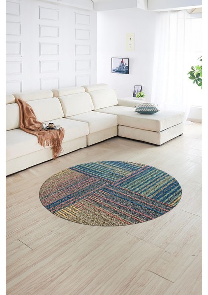 Dijital Kaymaz Taban Yıkanabilir Modern Desen Yuvarlak Mutfak Salon Halısı, N-Y-Modern-34-Renkli, fiyatları