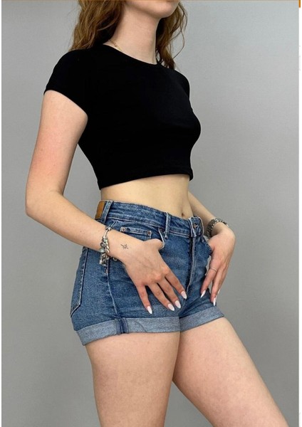 2 Li Siyah Beyaz Crop Fitilli Kaşkorse Likralı modelleri