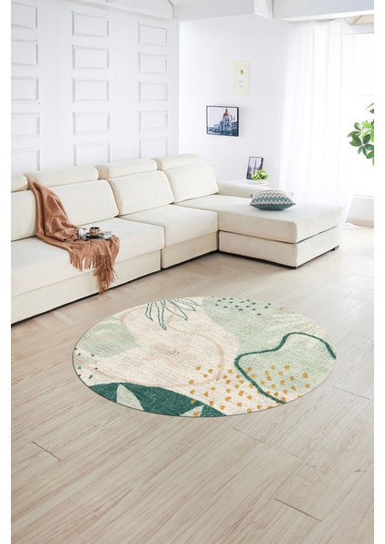 Dijital Kaymaz Taban Yıkanabilir Modern Desen Yuvarlak Mutfak Salon Halısı, N-Y-Modern-79-Renkli, fiyatları
