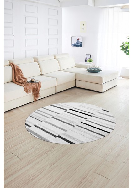 Dijital Kaymaz Taban Yıkanabilir Modern Desen Yuvarlak Mutfak Salon Halısı, N-Y-Modern-74-Gri, fiyatları