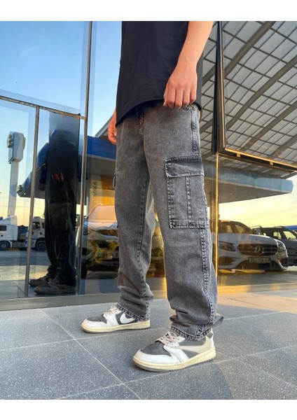 Premium Baggy Kargo Pantolon Antrasit fiyatları
