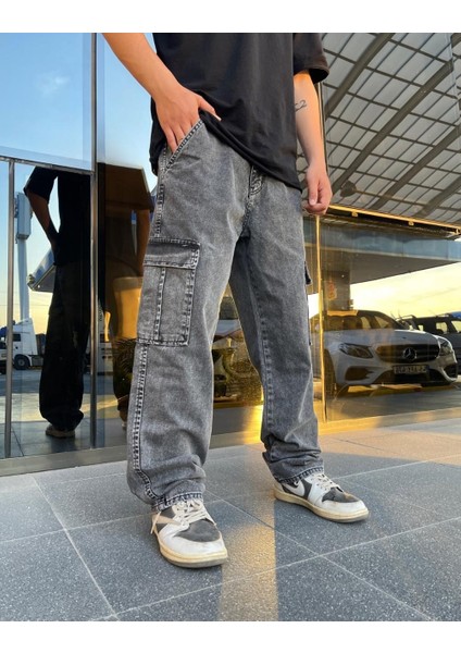 Premium Baggy Kargo Pantolon Antrasit fırsatları