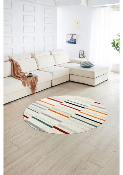 Dijital Kaymaz Taban Yıkanabilir Modern Desen Yuvarlak Mutfak Salon Halısı, N-Y-Modern-74-Renkli, fiyatları