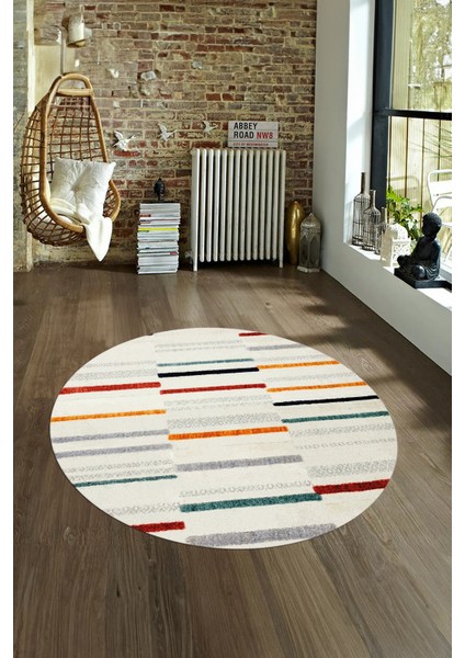Dijital Kaymaz Taban Yıkanabilir Modern Desen Yuvarlak Mutfak Salon Halısı, N-Y-Modern-74-Renkli, fırsatları