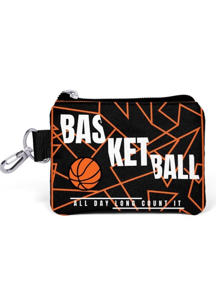 Turuncu Siyah Basketbol Bozuk Para Çantası 21908