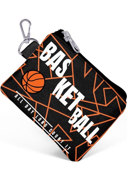 Turuncu Siyah Basketbol Bozuk Para Çantası 21908