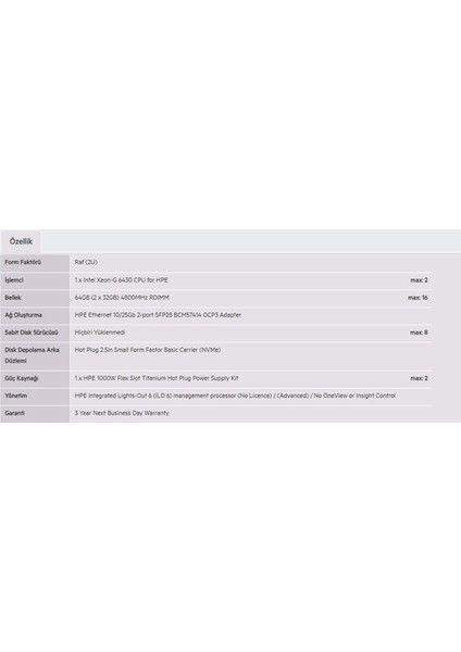 Hpe DL380 GEN11 6430G-32GB-DISK Yok-2u (P58417)