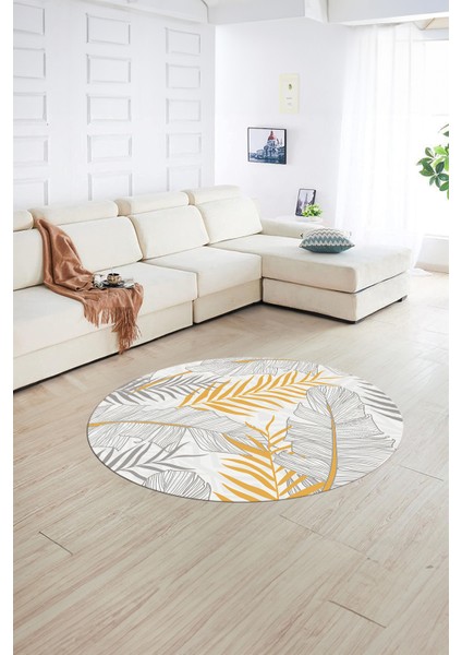 Dijital Kaymaz Taban Yıkanabilir Modern Desen Yuvarlak Mutfak Salon Halısı, N-Y-Modern-98-Gri, fiyatları