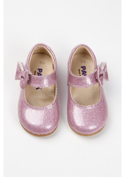 Doria Kız Bebek Soft Tabanlı Lila Simli Rugan Babet AB1001-12 modelleri