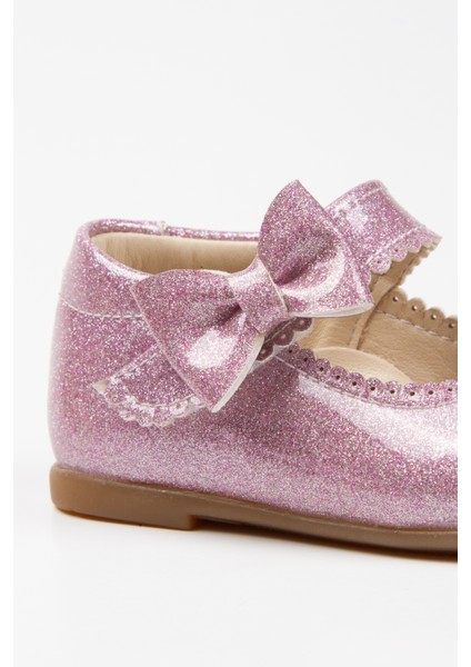 Doria Kız Bebek Soft Tabanlı Lila Simli Rugan Babet AB1001-12 fırsatları