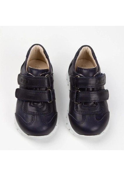 Elba Çocuk Koyu Lacivert Deri Spor Ayakkabı Reflektörlü W400-04 modelleri