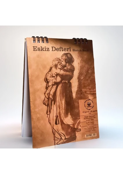 A5/50Yp/120Gr/Spiralli Eskiz Defteri (Sketch Book)