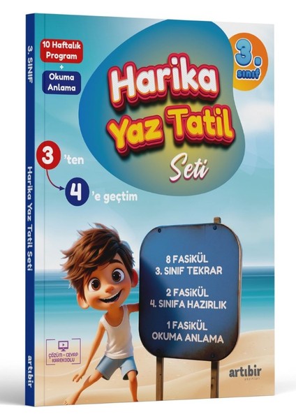 3. Sınıf 3'den 4'e Geçtim Harika Yaz Tatil Seti