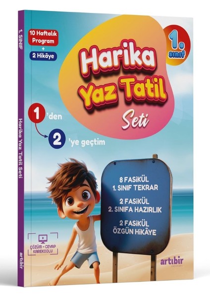 1. Sınıf 1'den 2'ye Geçtim Harika Yaz Tatil Seti