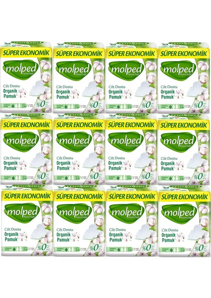 Pure&soft Hijyenik Ped Süper Ekonomik Normal 24'lü 12 Adet