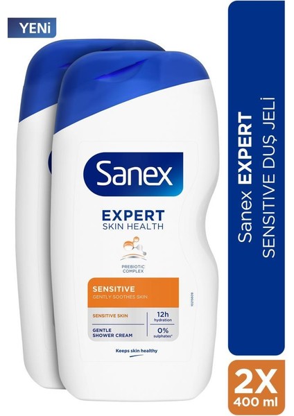Expert Sensitive Hassas Ciltler Için 2x 400ML Duş Jeli